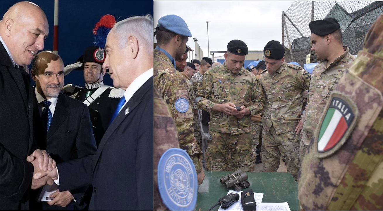 ITALY SLAVE OF ZIONISM! MOD Defends Netanyahu who then let IDF shoot Italian Peacemakers in Lebanon: 4 Injured