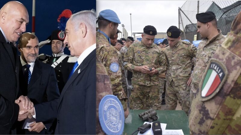 ITALY SLAVE OF ZIONISM! MOD Defends Netanyahu who then let IDF shoot Italian Peacemakers in Lebanon: 4 Injured