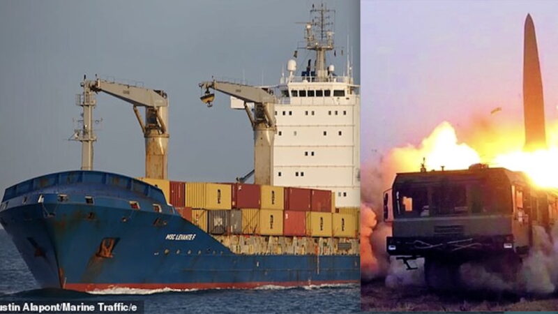 Putin unleashes ISKANDER-M missile attack to “SINK container ship in Odesa carrying Cargo of BRITISH WEAPONS for Ukraine”