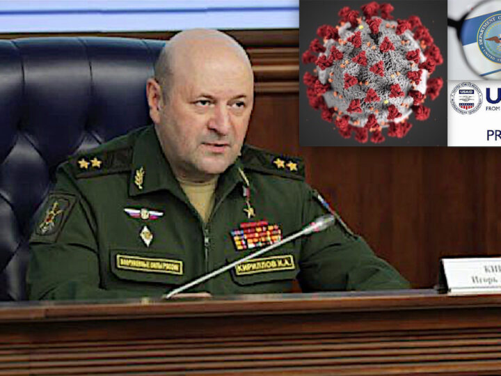 UKRAINE BIOLABS – 8. “Virus Studiati dal Pentagono Resi Pandemici per Affari DEM & Big Pharma”. Generale Russo su SARS-2 e Vaiolo Scimmie
