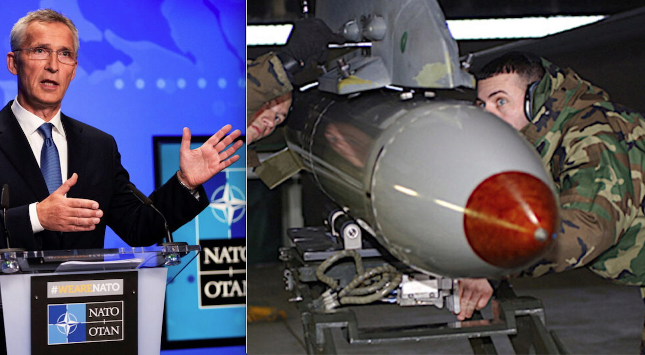 VERSO UNA GUERRA ATOMICA! Stoltenberg: “La NATO punta a mettere in Allerta le Armi Nucleari”. Anche ad Aviano