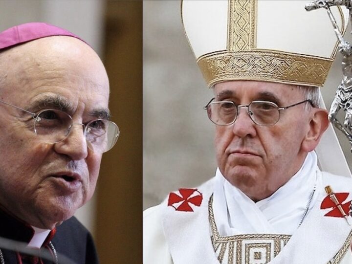 DIABOLICA SFIDA DI VIGANO’ AL PAPA. Il Vescovo-007 si dice “anti-Sistema” ma è Complice del NWO Massonico di Belpietro e dei Sionisti di Trump