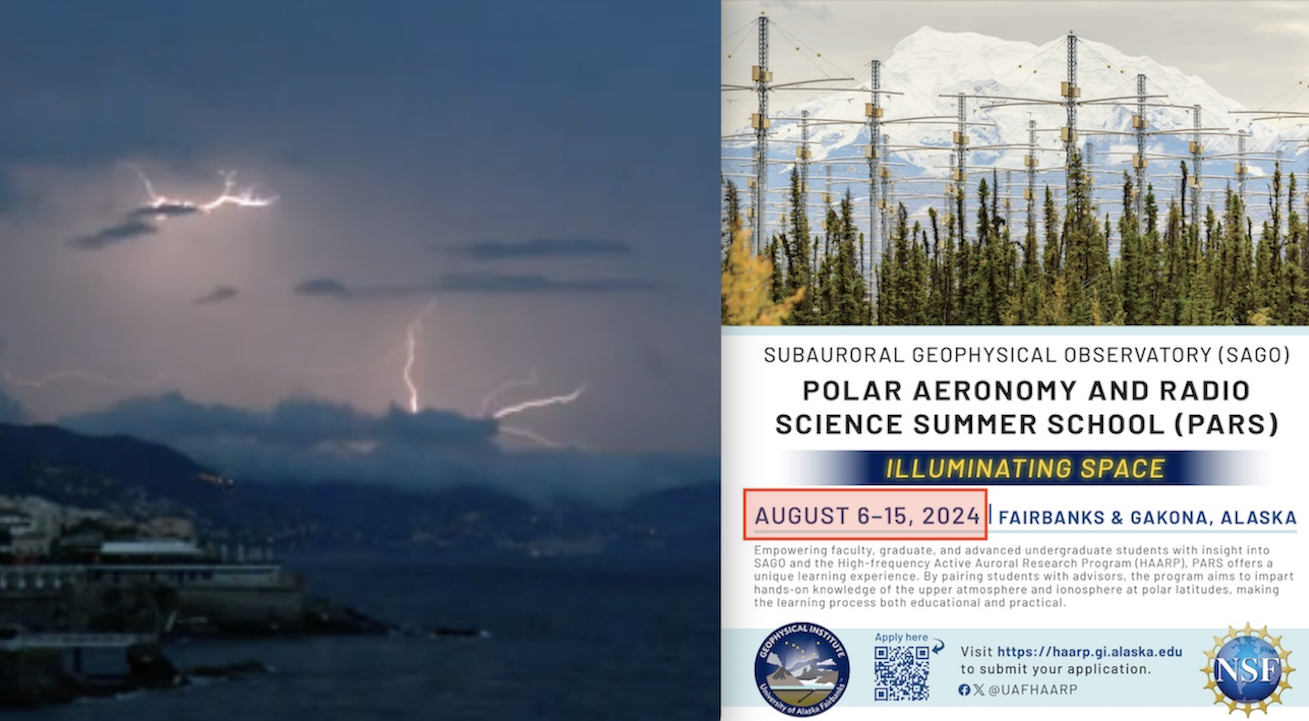 DOSSIER HAARP – 4. ALLARME FULMINI CON TEMPESTA GEOMAGNETICA CREATA DALL’ALASKA. Anomali Nubifragi in coincidenza a Esperimenti USA