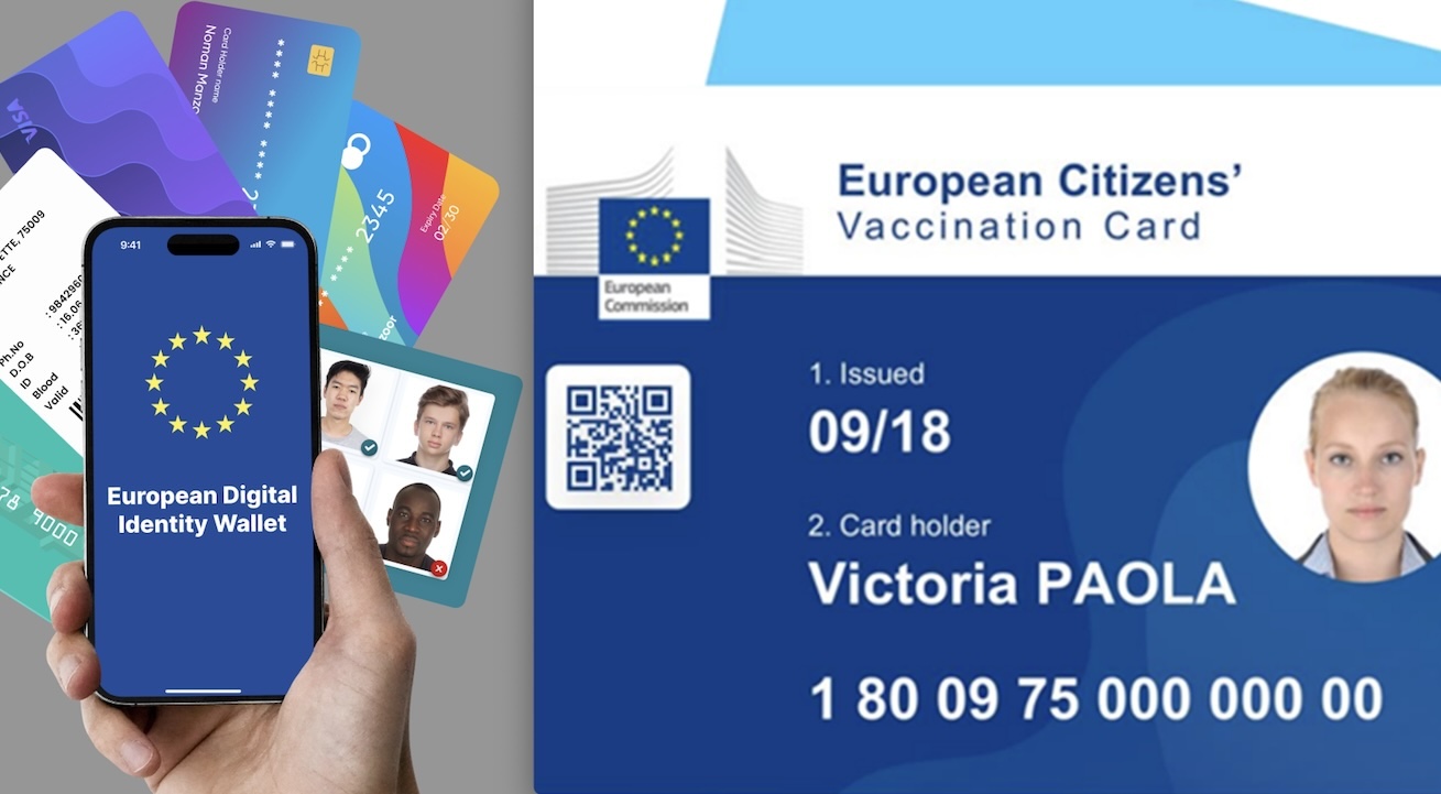 PORTAFOGLIO DIGITALE PER CELARE IL PASSAPORTO VACCINALE. Con ID Wallet Test Pilota Italiano di Controllo Sociale EUDI