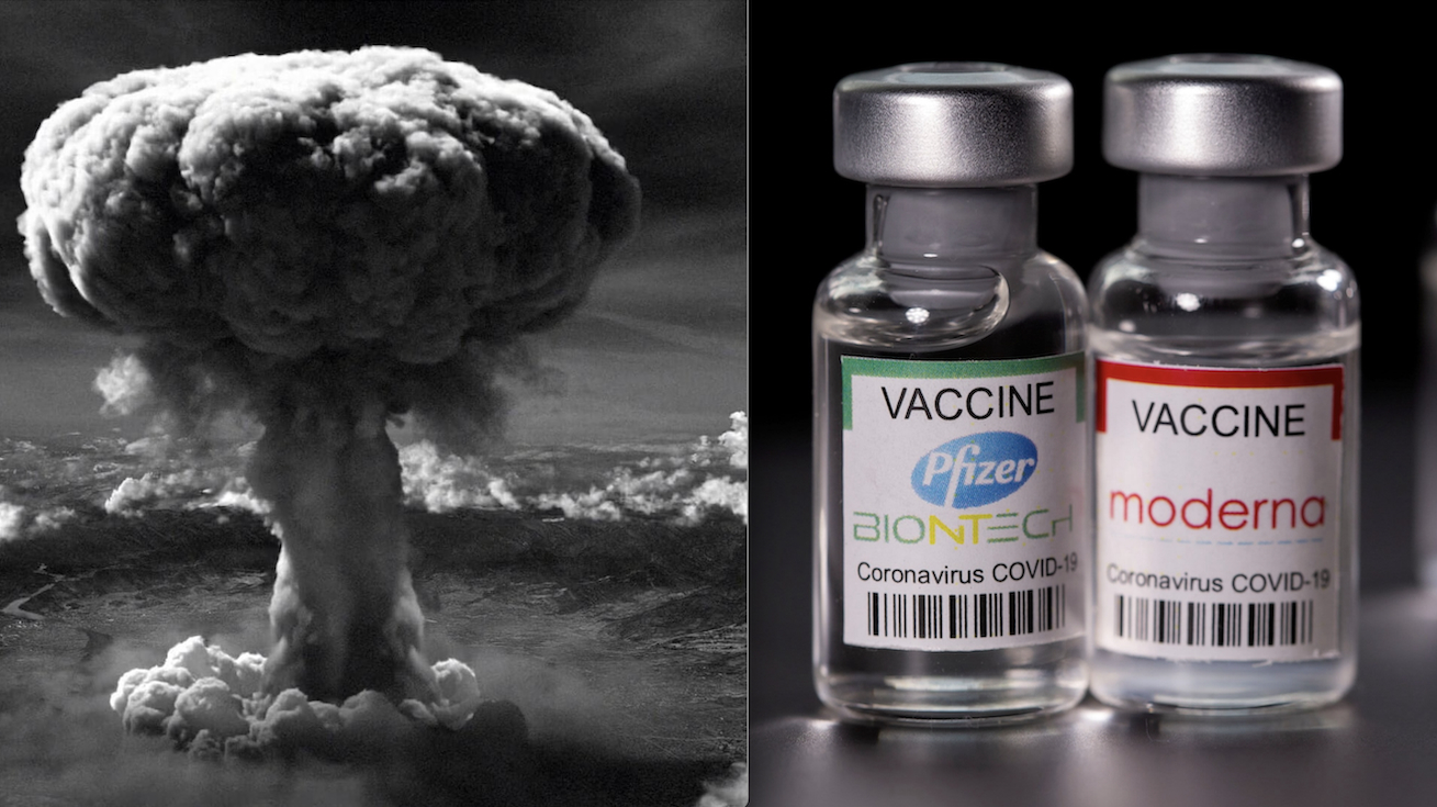 OLOCAUSTO DA VACCINI COVID PEGGIORE DI HIROSHIMA. Basato su 8 Studi Mondiali Epidemiologo USA stima più Morti di Sieri Genici mRNA che di 121 Bombe Nucleari