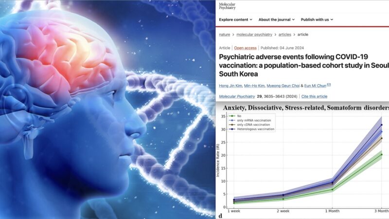 BOOM DI REAZIONI PSICHIATRICHE DOPO SIERI GENICI mRNA e cDNA. Inquietante Studio su Nature: “Sottovalutato Impatto dei Vaccini Covid sulla Salute Mentale”