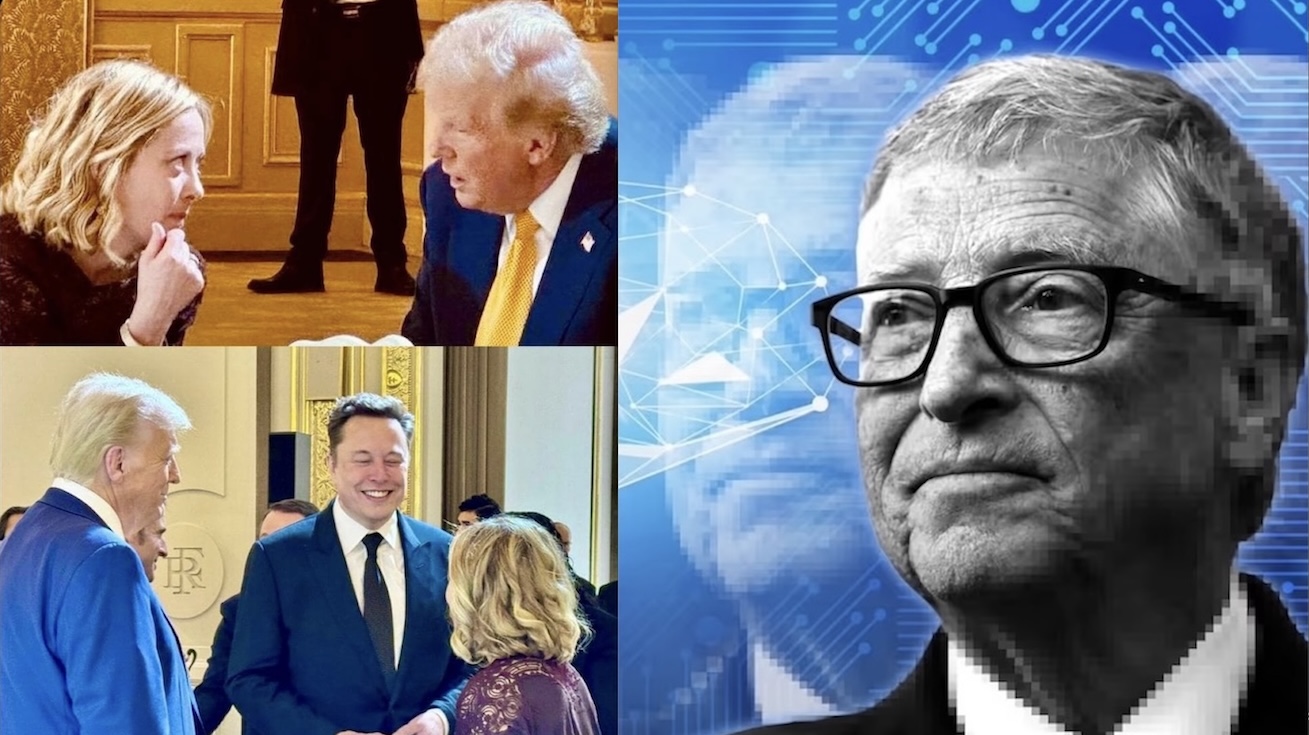 INTELLIGENZA ARTIFICIALE: DOSSIER DA INCUBO! Trump e Meloni promuovono Pericolosa IA Militare e di Sorveglianza con Musk e i “Soliti Registi NWO” Gates e Google