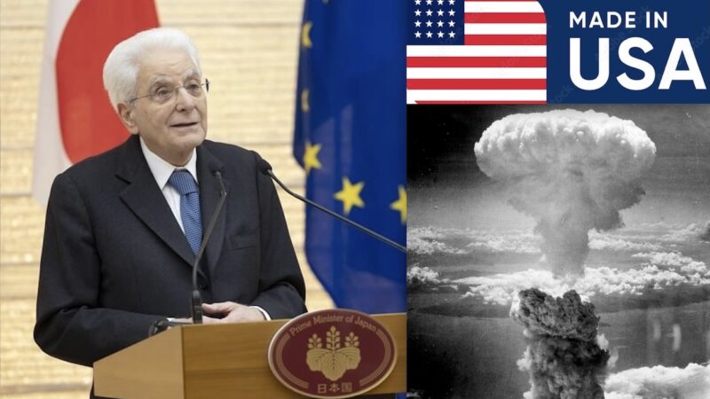 ALZHEIMER DI MATTARELLA A HIROSHIMA? Nel Luogo del Disastro Atomico USA accusa la Russia, Scorda le Testate Nucleari Americane in Italia e quelle Sbandierate da Macron